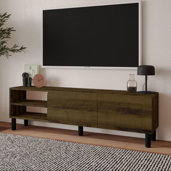 Hanah Home Soporte para TV River - Nogal Antiguo
